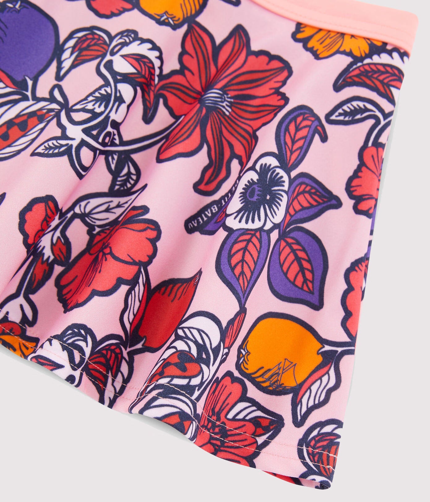 Ensemble fille  : Tee shirt + Jupe de plage -UV UPF 50+ écoresponsable bébé fille